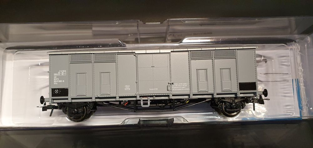 Wagon Couvert Roco 76600 époque IV FS Toits Pentus – Voie HO 1/87 – Neuf