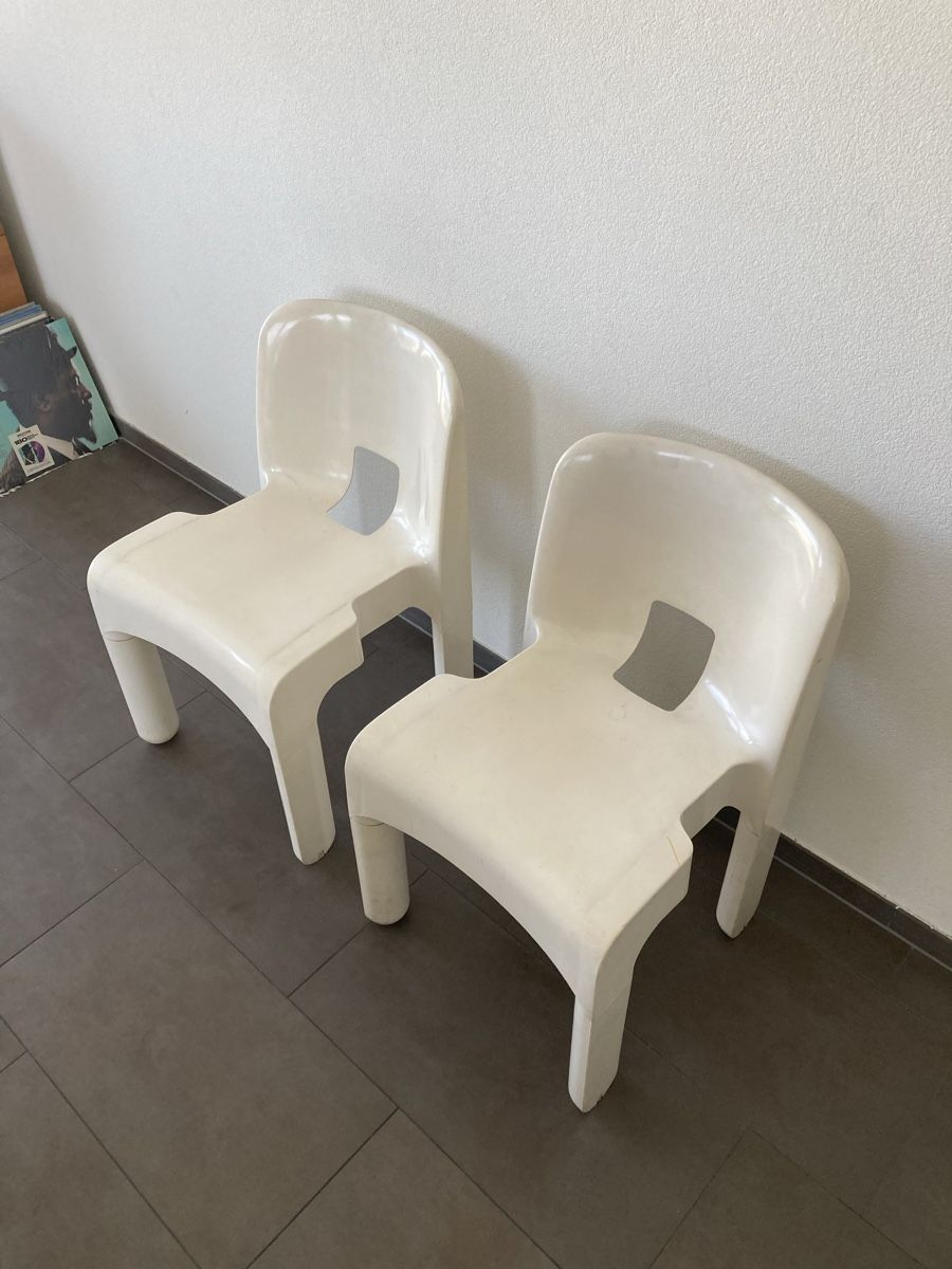 Kartell Sedie: Joe colombo 860 chair (2ea) – Usato da Frauenfeld venduto da bybong