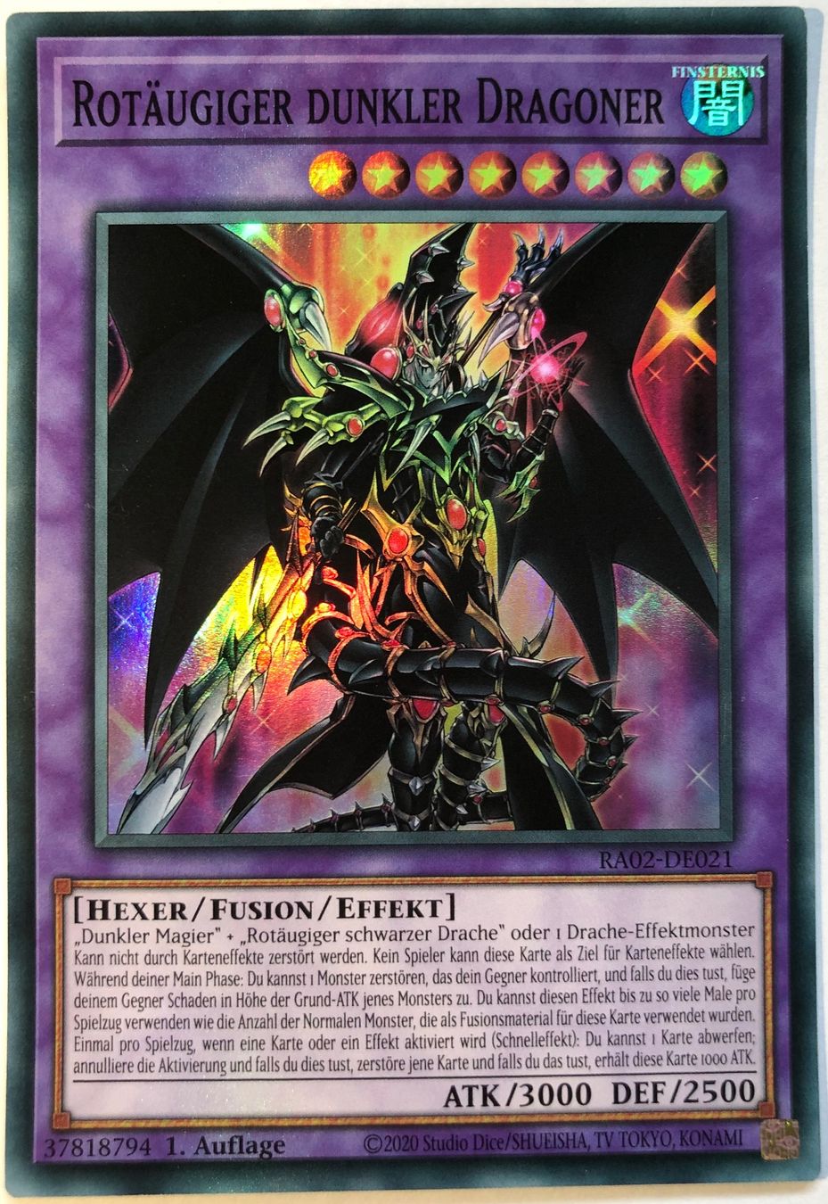 Yugioh Sammelbilder & Trading cards: YuGiOh  Rotäugiger Dunkler Dragoner | SR – Gebraucht aus Altstätten SG von ChangeMaker
