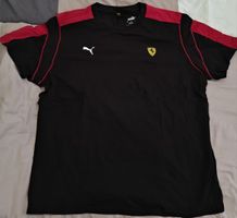 T-shirt coton Ferrari noir/rouge
