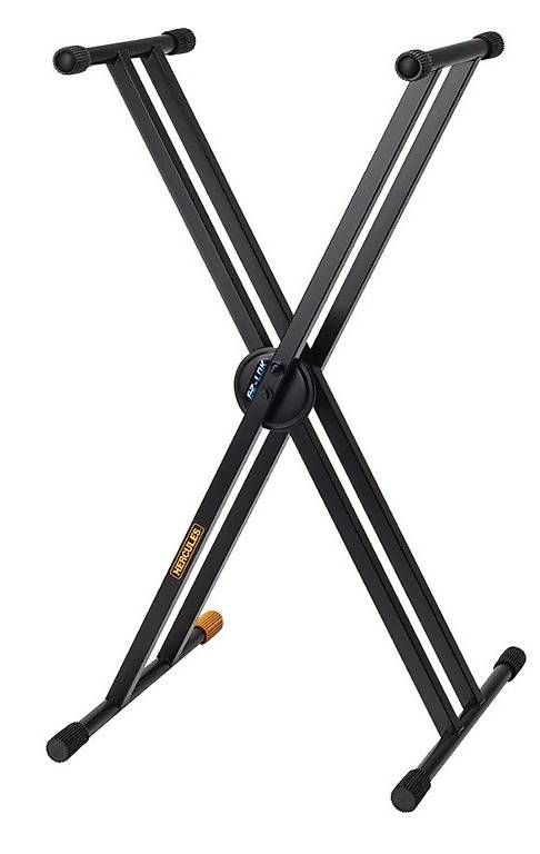Supporti per strumenti musicali & leggii: Keyboard-Ständer Doppelstrebig Neu Hercules 120b – Nuovo e nell'imballaggio originale da Winterthur venduto da Winti-Piano