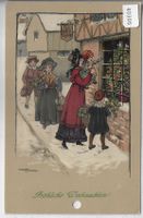 Fröhliche Weihnachten - Ethel Parkinson - Litho