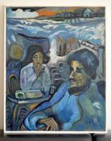 Köhne Ida "Mann und Mädchen in Venedig" Ölgemälde 1978