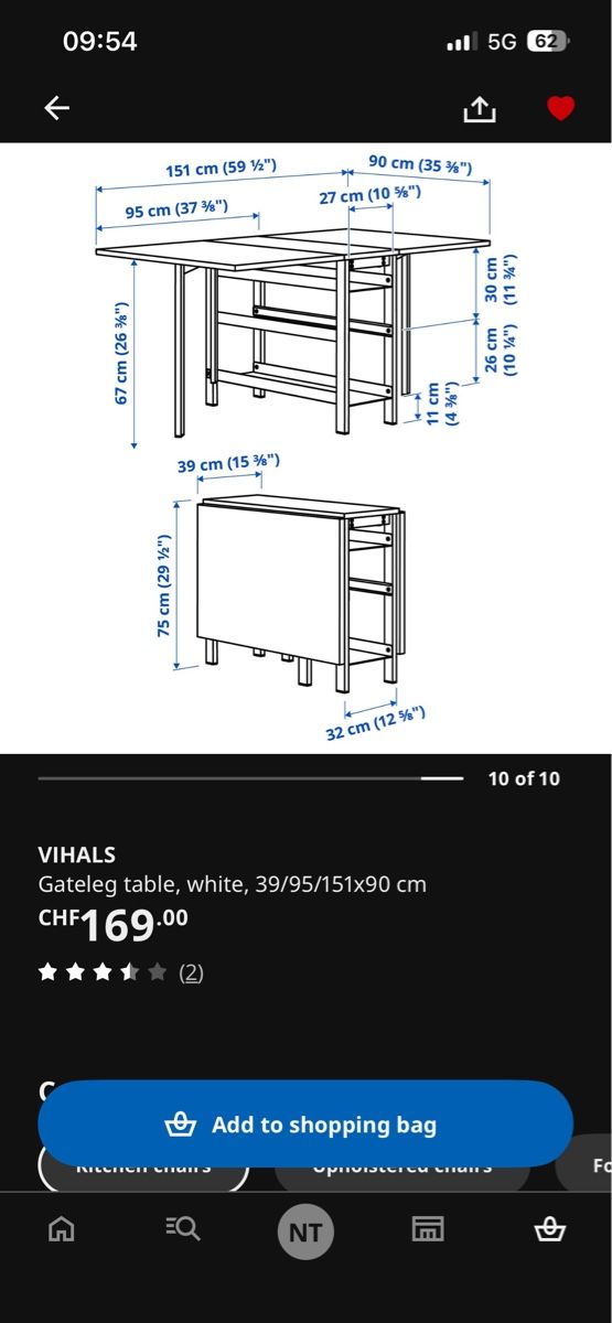 Ikea Tischset: IKEA VIHALS Table, 2 FRÖSVI – Gebraucht aus Köniz von nat_wyc2 3