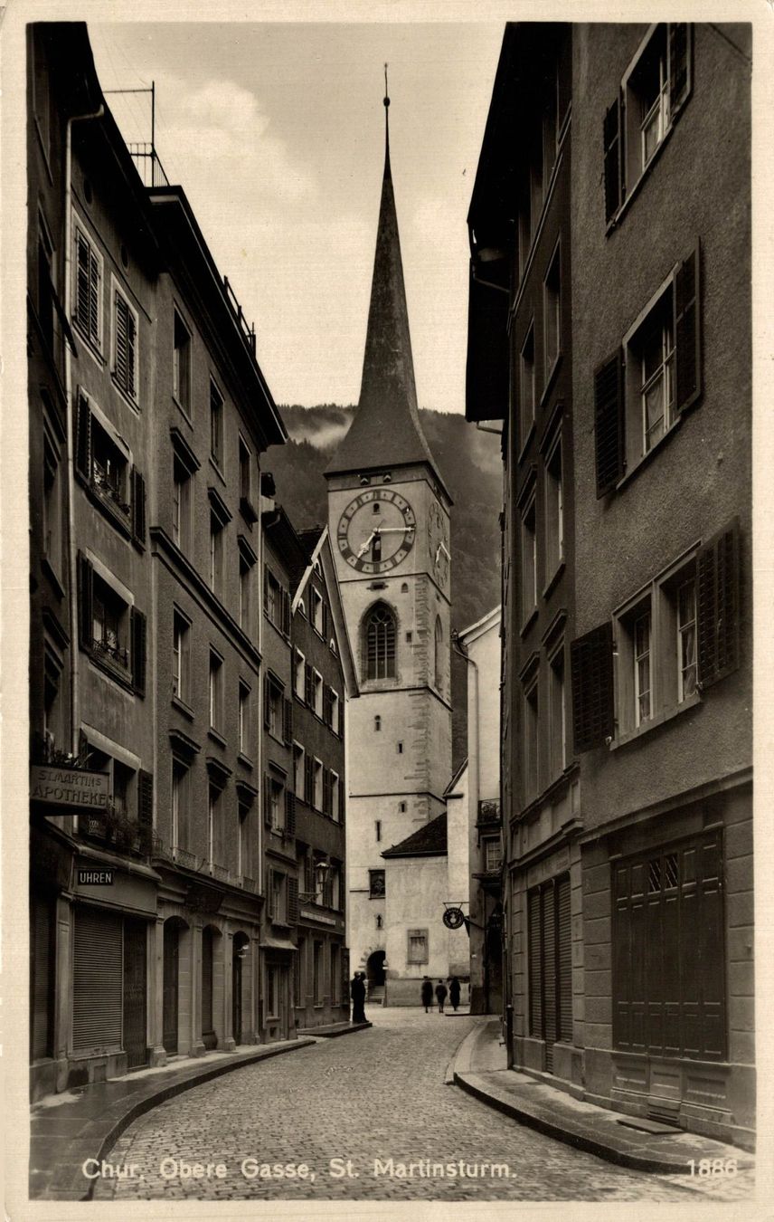 Cartes postales: Chur. Obere Gasse, St. Martinsturm – D'occasion à Bronschhofen par Astore