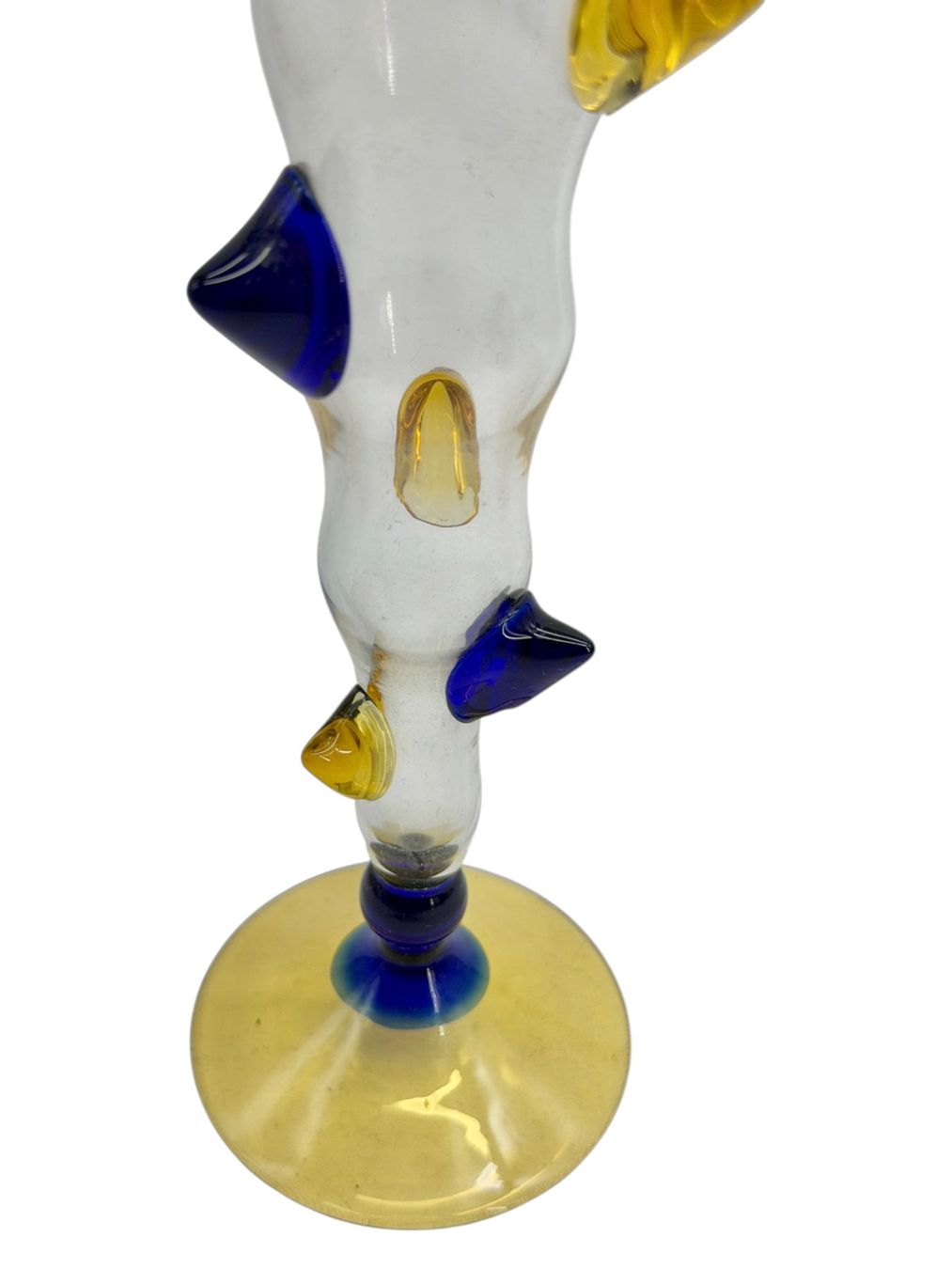 Murano Vasi & Recipienti: Vase flute verre multicolore de Murano, H 26 cm – Usato da Morges venduto da 1tiquaire 3