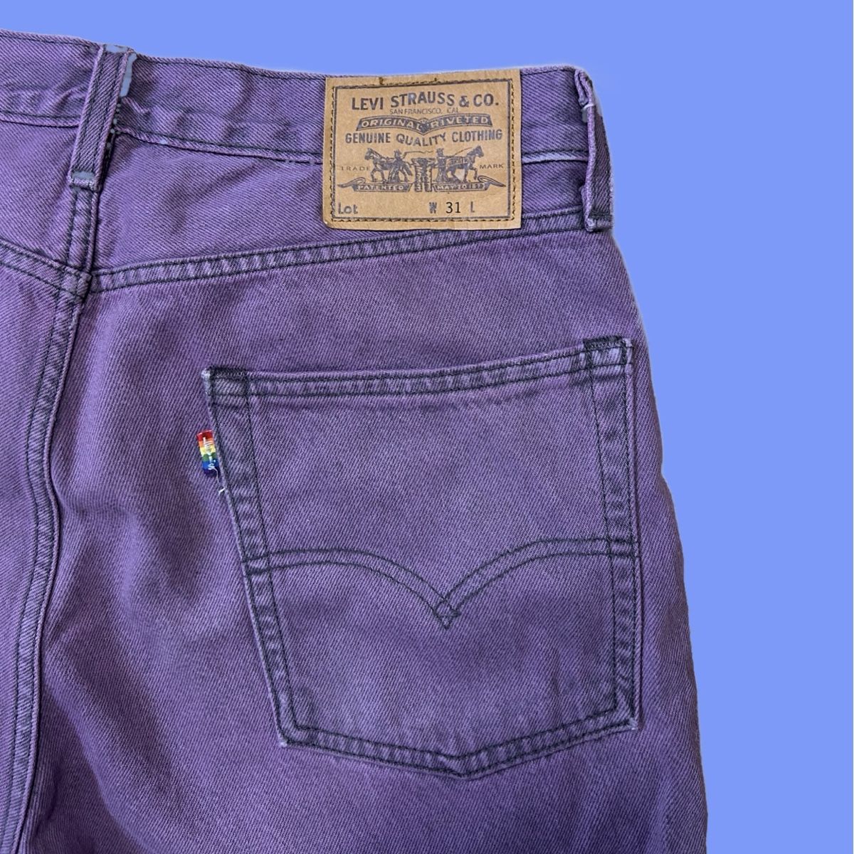 Levi's Jeans: Levi's Premium Purple Denim – Usato da brent venduto da fukusapes 3