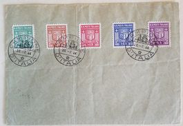 ZB165) 1-5, Campione,  Satz Exklave auf Brief ohne Adresse