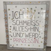 Witziges Wandbild "Prinzessin" - Perfekt als Geschenk.