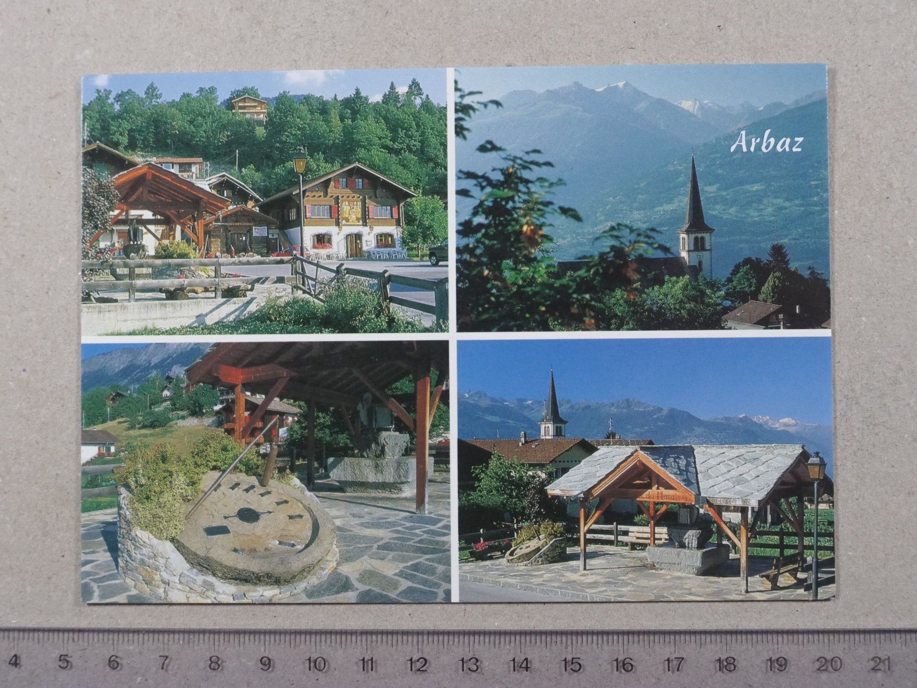 Ansichtskarten: Arbaz, 2018, Poststempel SION – Gebraucht aus Lenzburg von fh1