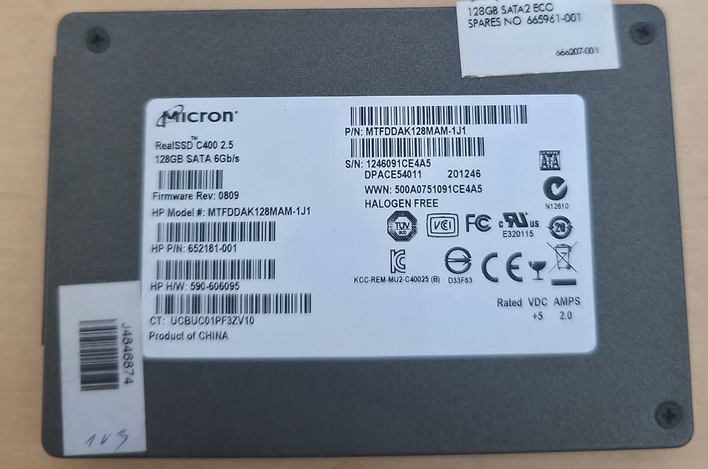 Harddisks: Micron RealSSD C400  128GB – Gebraucht aus Basel von Junior_Store