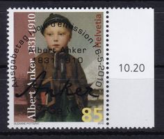 2010, 100. TODESTAG VON ALBERT ANKER, ET-VOLLSTEMPEL