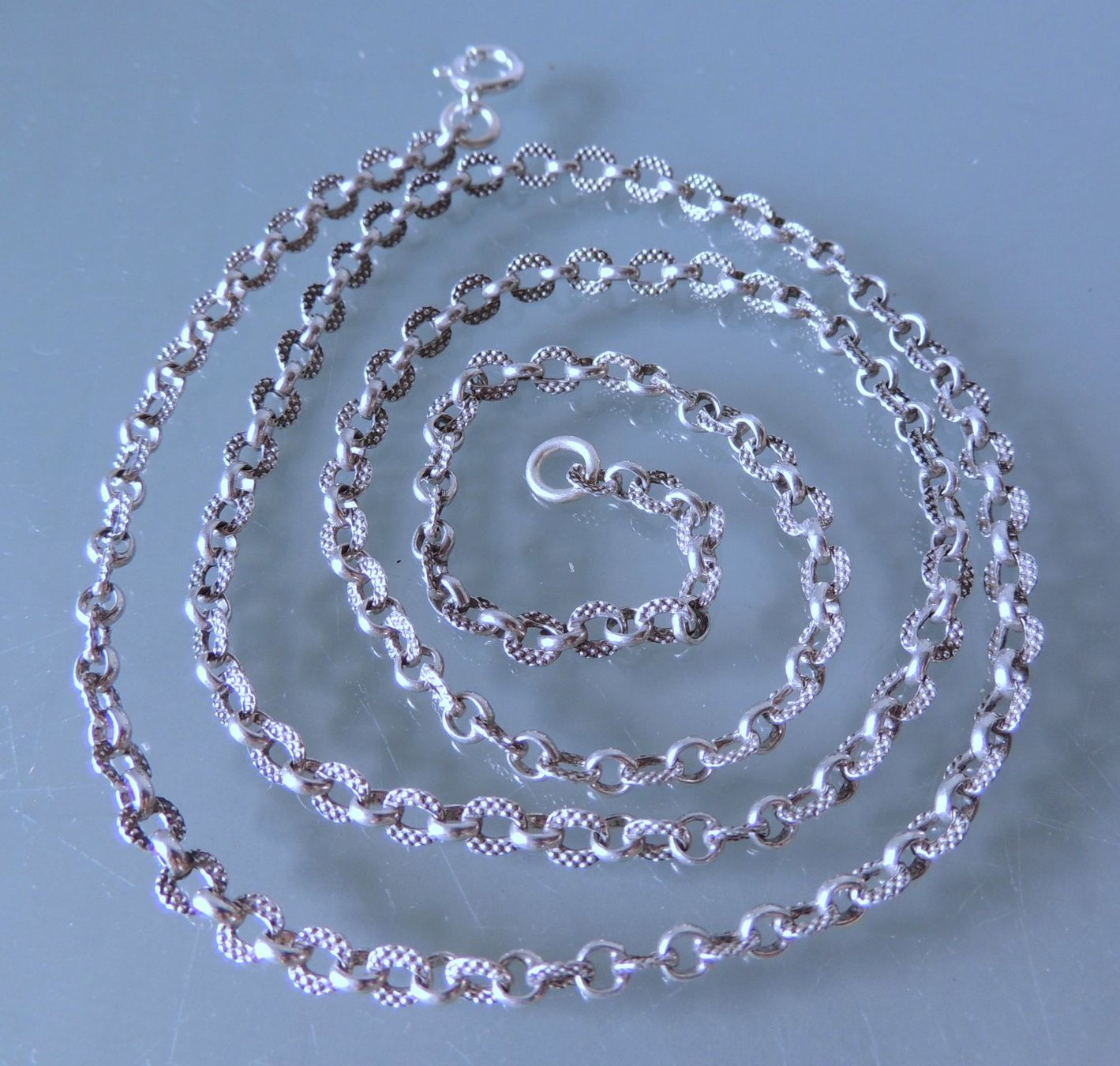 Catenine: Silber 800 Anker Halskette 64 cm / 4 mm – Usato da Waldenburg venduto da schaller707