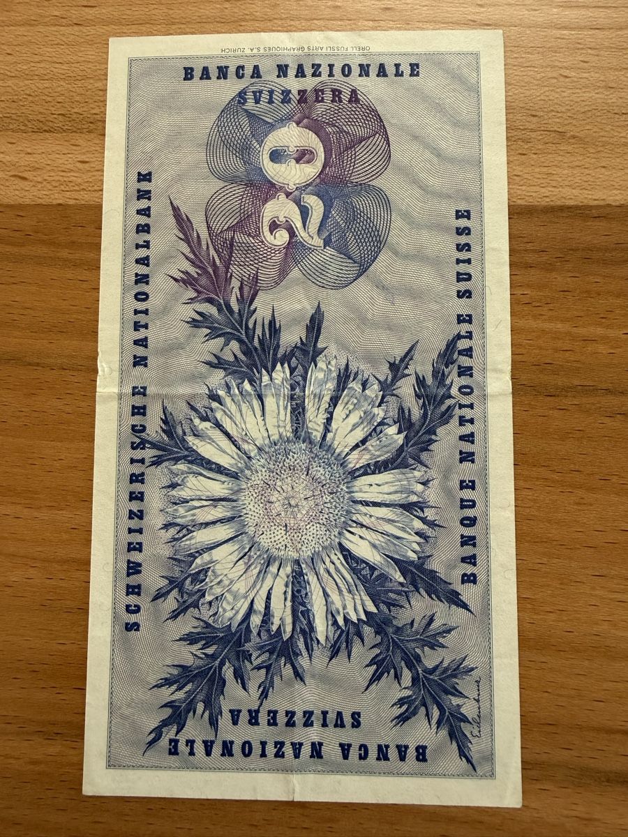 Banknoten: 20 Franken Banknote Serie 107 V – Gebraucht aus Grenchen von Bastet007 1