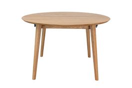 Gardeko runder Holztisch 120 cm Ausziehtisch Eiche massiv
