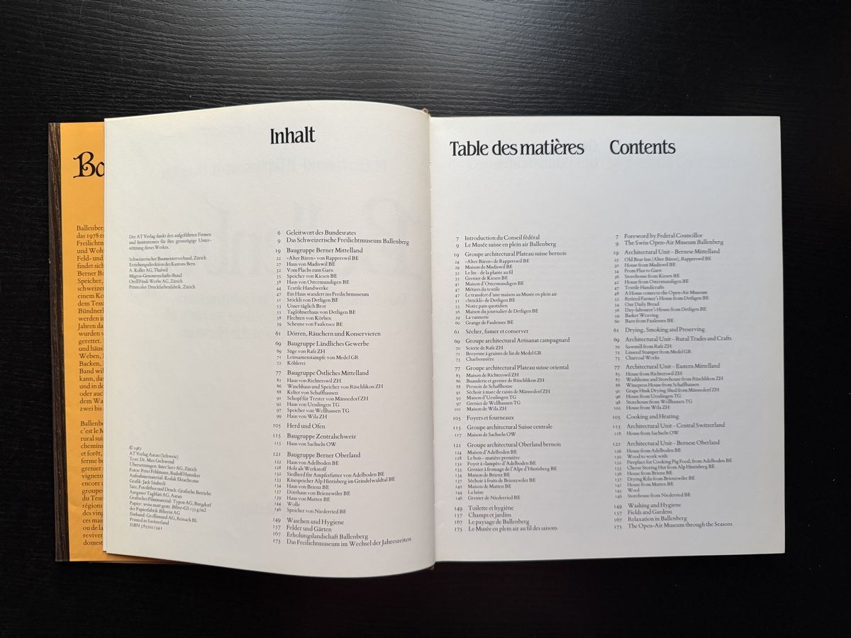 Libri: Ballenberg Buch - Schweizer Freilichtmuseum – Usato da Bad Zurzach venduto da Cookie_0619 3