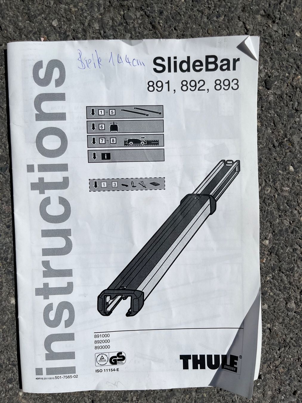 Thule Portapacchi: Thule Slide Bar 144 cm Dachträger-Traverse Paar – Usato da Mollis venduto da diligan 9