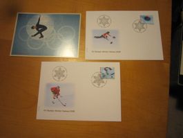 CH 2005 FDC und Maximumkarte 2006 Olympic Winter Games