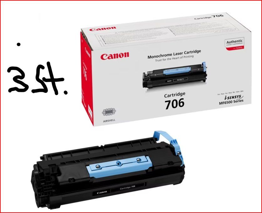 Canon Cartucce per stampanti & toner: 3 toner canon 706 – Nuovo e nell'imballaggio originale da Banco venduto da lorenzetti