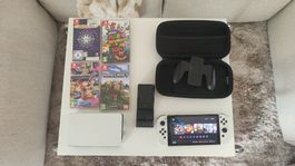 Nintendo Switch OLED, Top Zustand, mit 4 Spielen