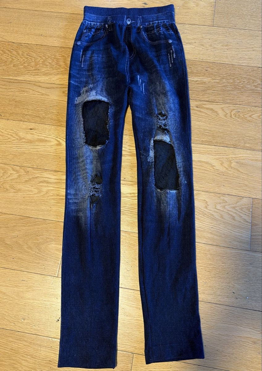 Strümpfe & Strumpfhosen: Collant effet jeans taille 36-38 – Neu (gemäss Beschreibung) aus Thonex von TropicalPlantsCorner