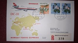 Swissair Bombay - Tokyo - Express 06.04.1974
