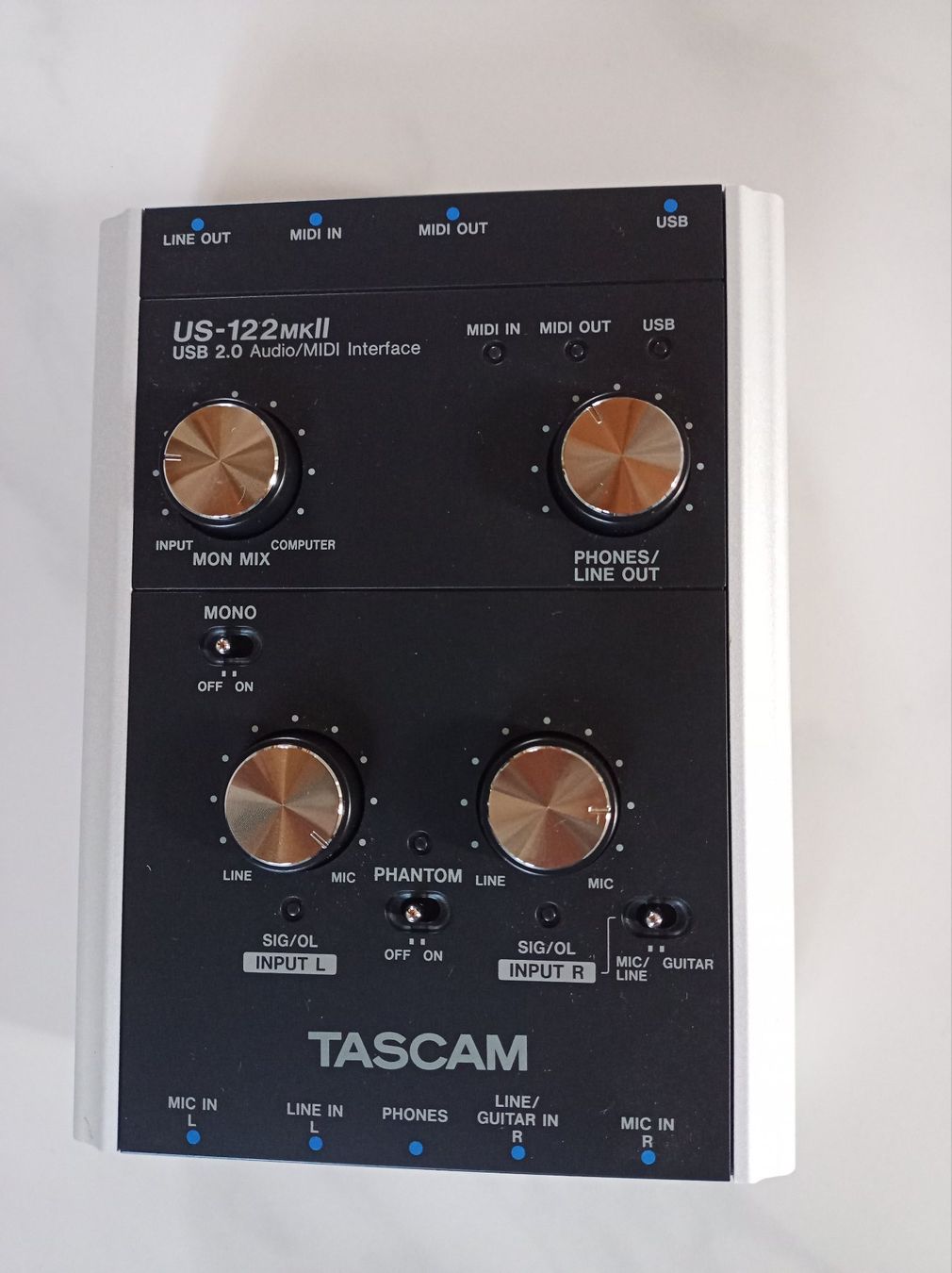 Attrezzatura per studi di registrazione: Audio-Interface-USB Tascam US-122MKII – Usato da Burgdorf venduto da morgentb