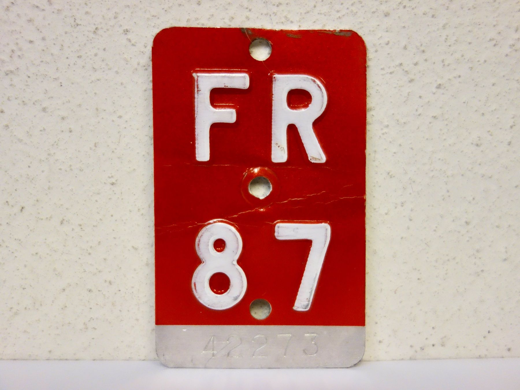 Ecriteaux: FR 87 VELONUMMER - FAHRRADSCHILD – D'occasion à Kerzers par djstarsky73