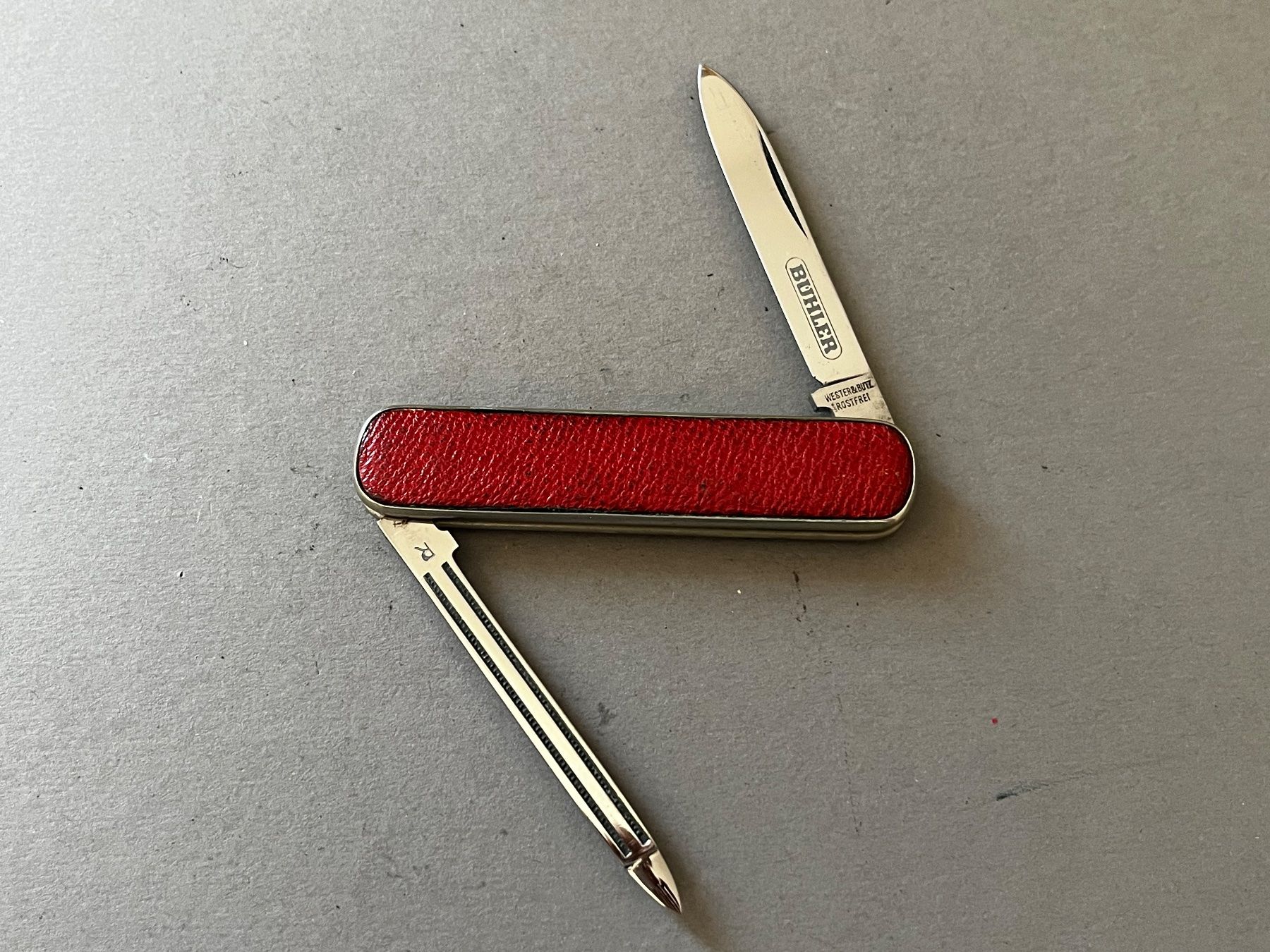 Zaumzeug & Halfter: Sackmesser WESTER & BUTZ Solingen 73 mm - LEDER! – Gebraucht aus Zürich von FV.vintage