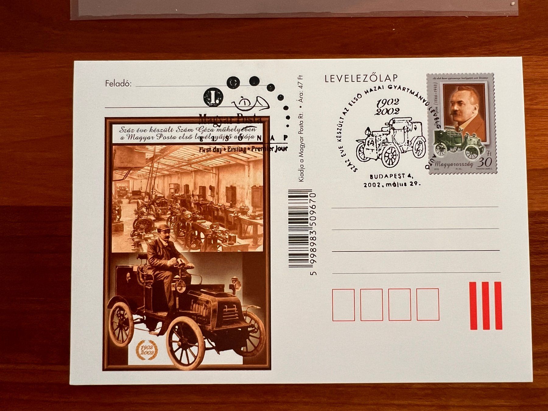 Tous les timbres: FDC Ungarn 2002  (P313) – D'occasion à Hinwil par Sidi4