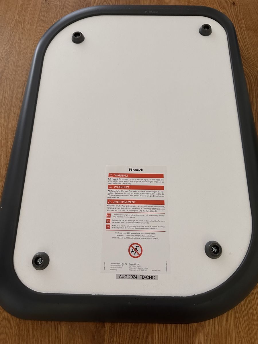 Hauck Fasciatoi & Accessori: Hauck Wickelplatte Change N Clean Anthracite – Usato da Domat/Ems venduto da Nanoobi 1