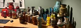 Vintage Vasen (Keramik, Glas) Konvolut 1960er, 1970er Jahre