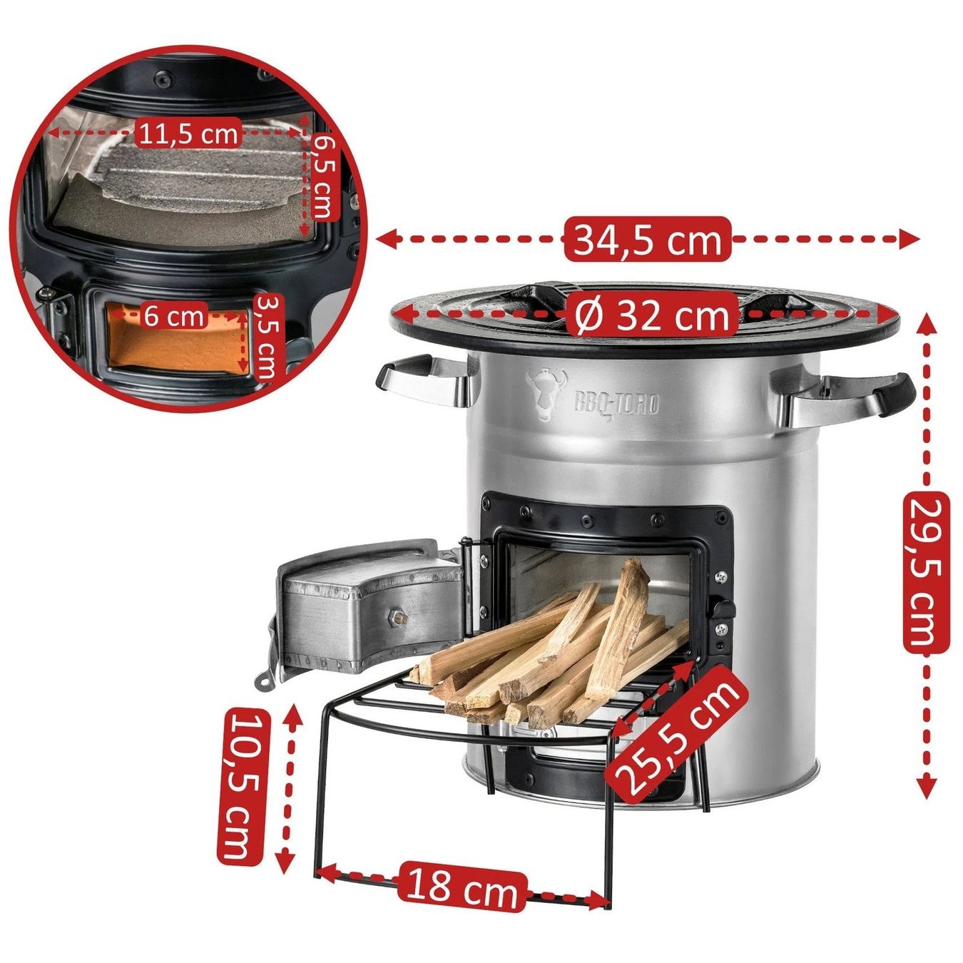 Altri mobili d'antiquariato: ofen Multi Holzofen Stove Camping kocher Grill – Nuovo (secondo la descrizione) da Kirchdorf AG venduto da Apost008 3