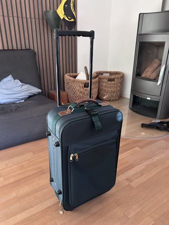 Rollkoffer dunkelgrün neuwertig