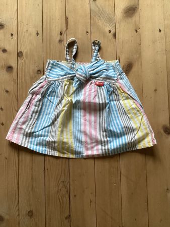 Mädchen Sommerkleid Gr. 86 gestreift Top Zus...