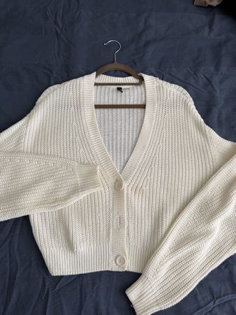 Cardigan H&M Divided weiss gestrickt Grösse S gebraucht