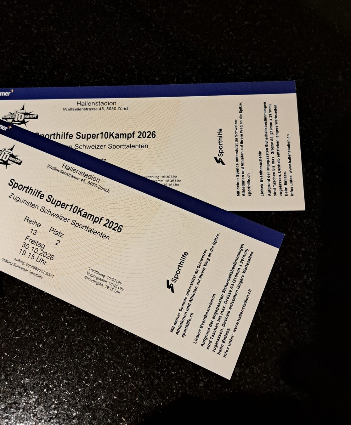 Tickets: Ticket Sporthilfe Super10kampf 2026 – Neu (gemäss Beschreibung) aus Frutigen von E90