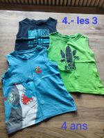 Lot de 3 débardeurs garçon, taille 4 ans, motifs plage!