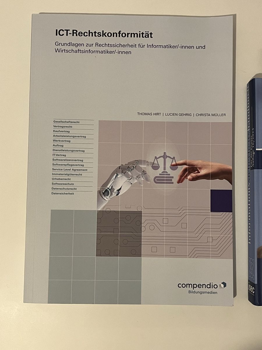 Libri: ICT-Rechtskonformität & Informationssicherheitshandbuch HSLU – Nuovo (secondo la descrizione) da Zürich venduto da vintage_for_you 1
