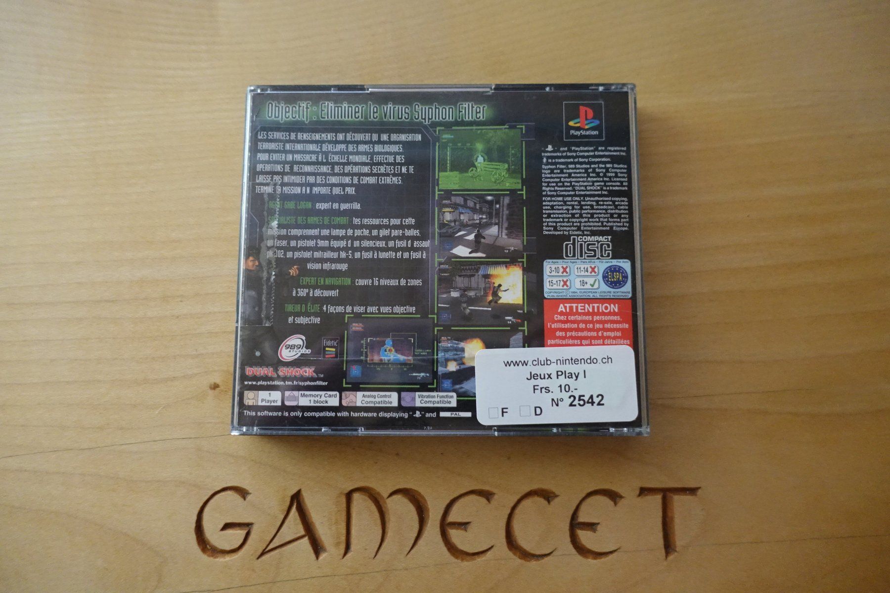 Sony Spiele: Syphon Filter - französisch – Gebraucht aus Steinach von Gamecet 2