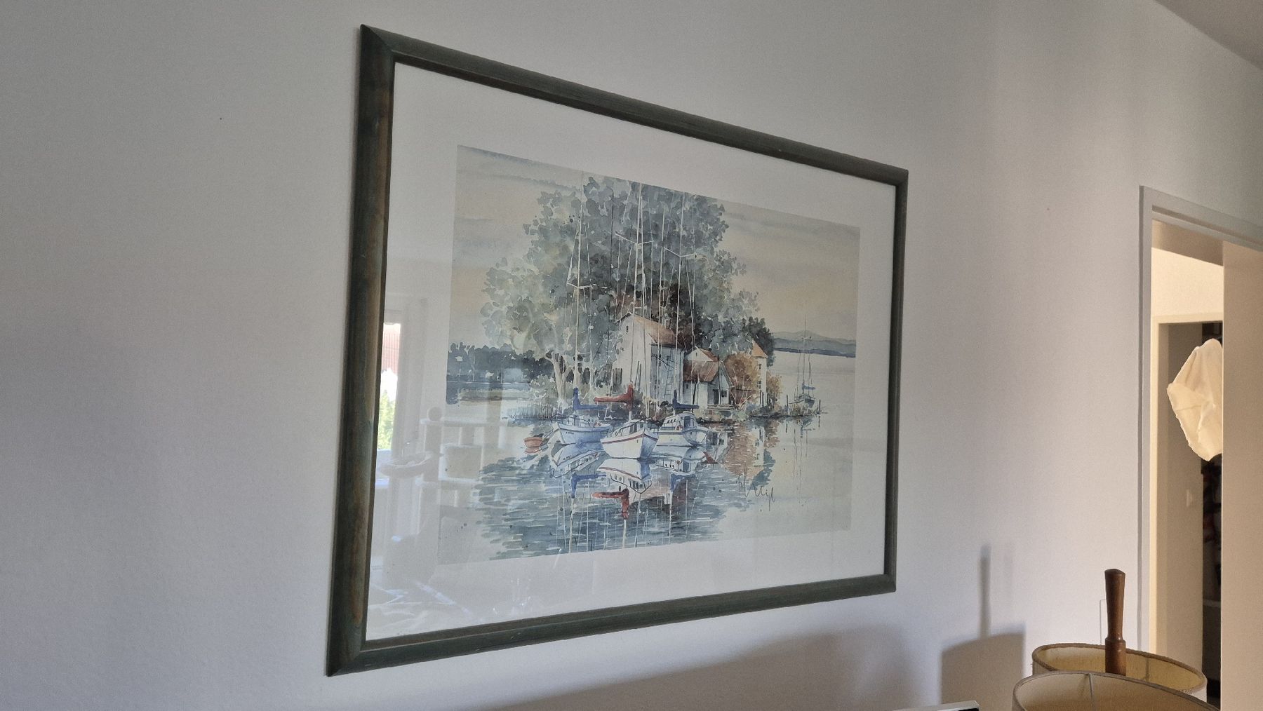 Dipinti: Aquarell Schiffe kleine Insel – Usato da Watt venduto da sarahZH1995