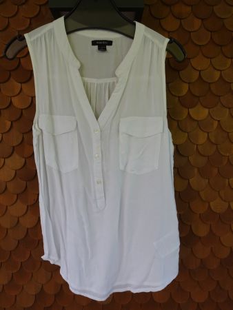 Uni weisse Amisu Bluse Gr. XS/S  - 2407101