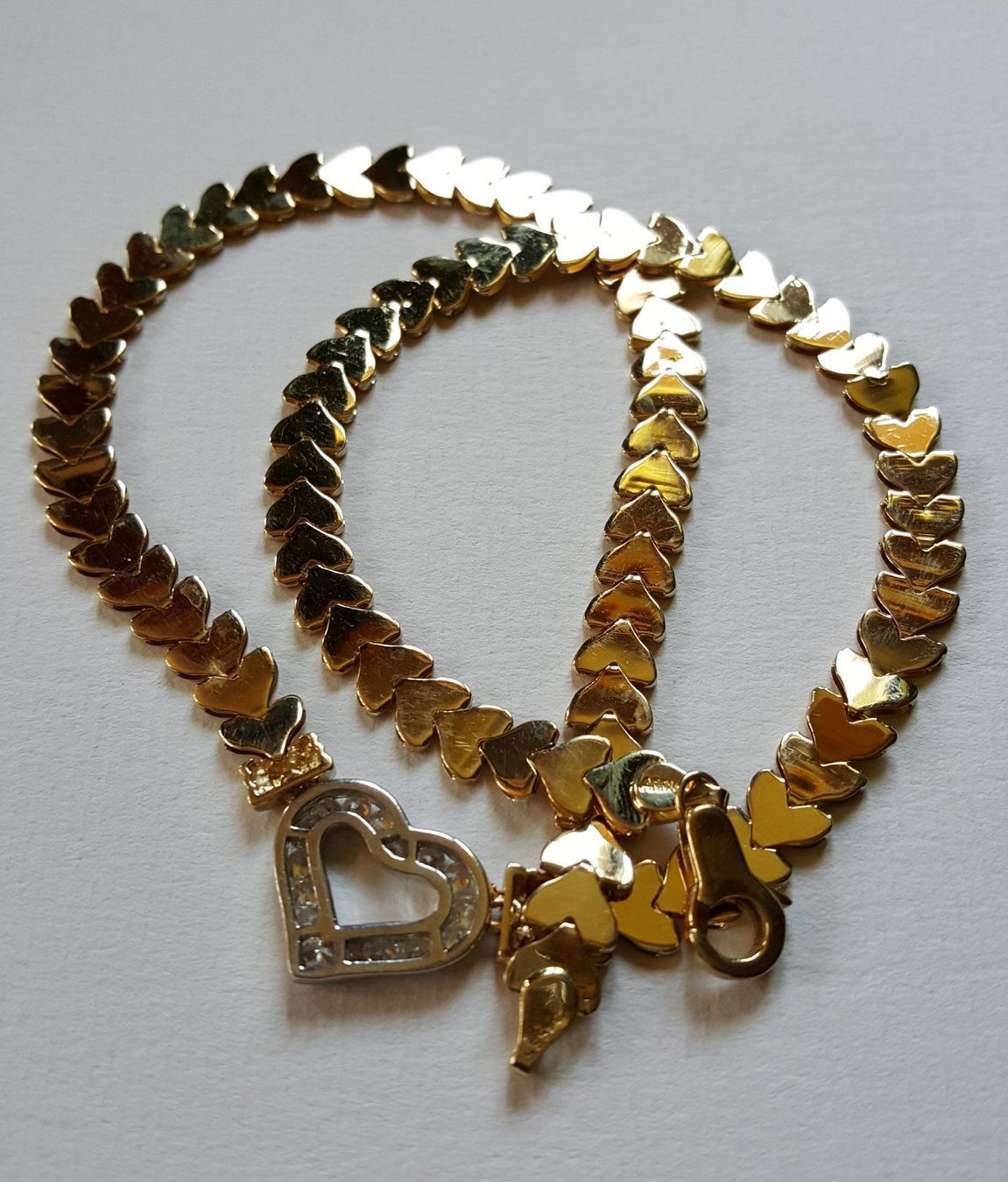 Catenine: Massiv 585 Gold Collier Mit Steine – Usato da Wald ZH venduto da Aniade 4