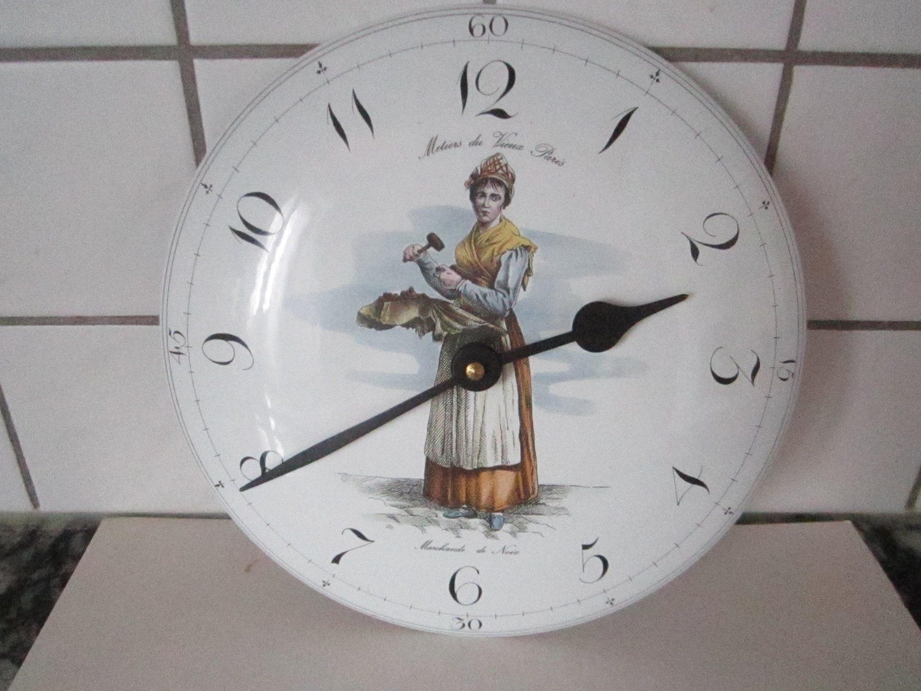 Orologi da terra & Orologi da parete: Email-Uhr 23cm Durchmesser. – Usato da Mellingen venduto da Wupper