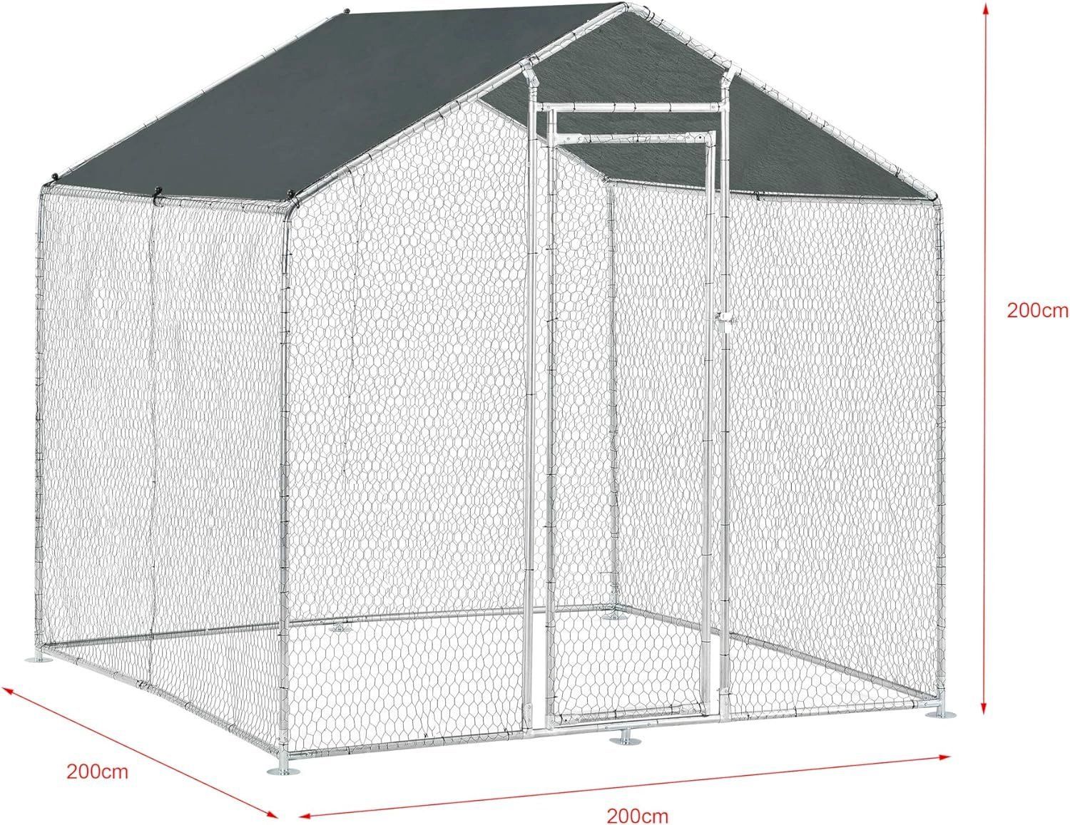 Gabbie, trasporto & Sicurezza: Freilaufgehege 2x2x2m mit Sonnendach – Nuovo e nell'imballaggio originale da Bottighofen venduto da zaap 6