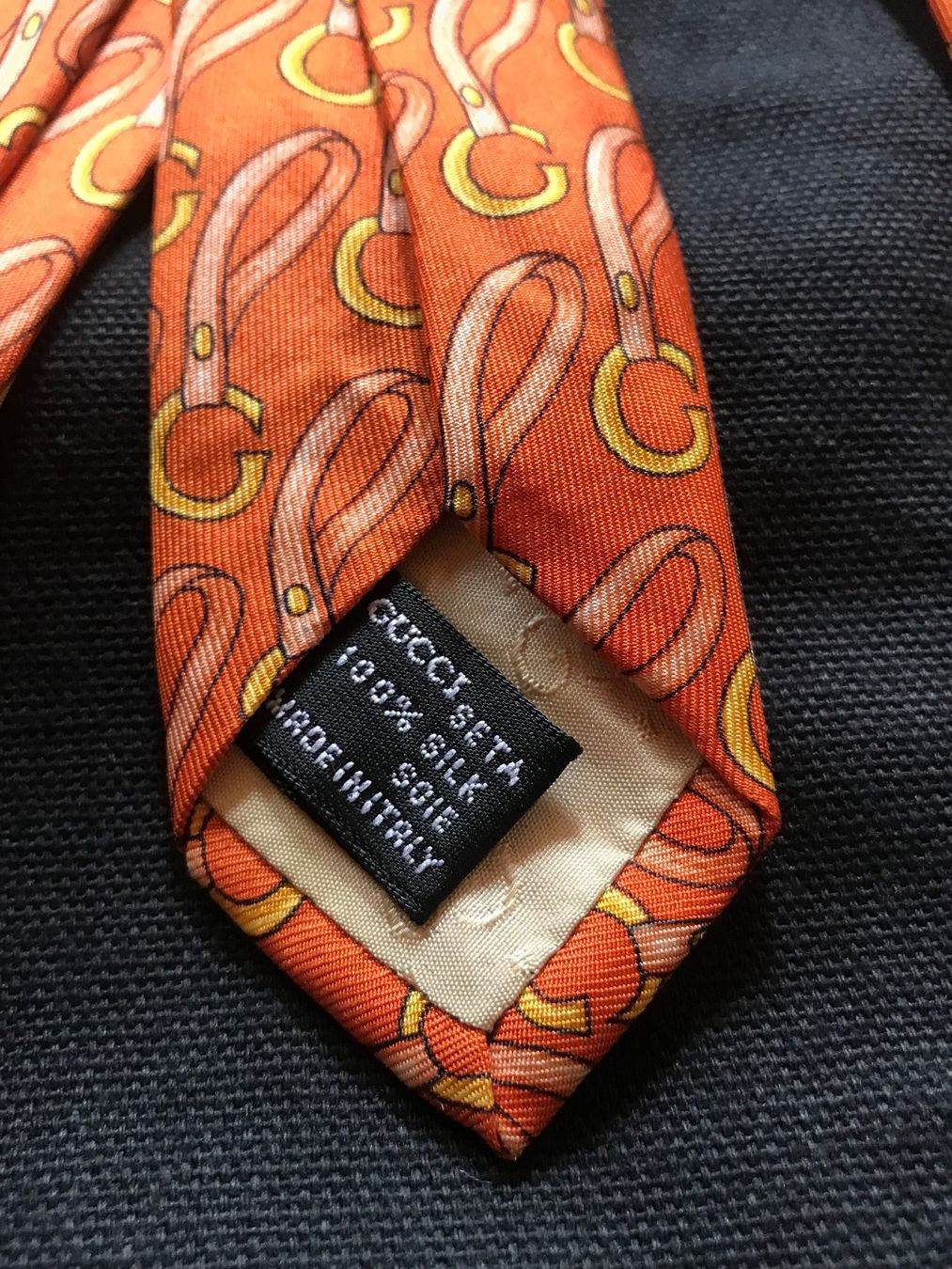 Gucci Cravatte: Cravate GUCCI, 100% soie, orange – Nuovo (secondo la descrizione) da Morges venduto da sandy069 3