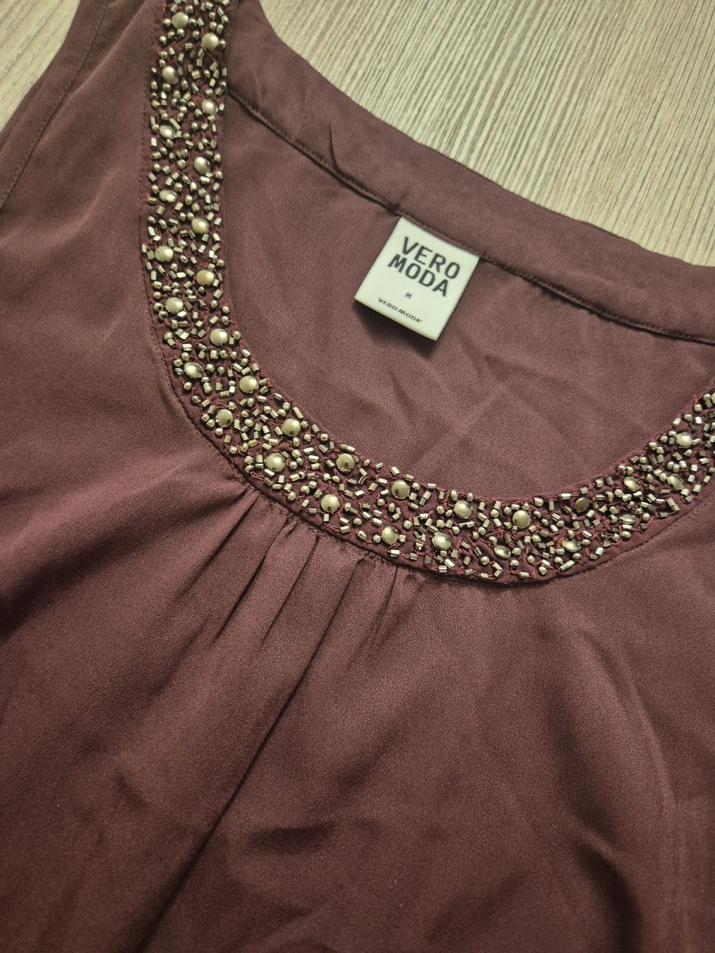 Tops: Vero Moda Top, bordeauxrot, Gr. M – Neu (gemäss Beschreibung) aus Zürich von mit_jz2x