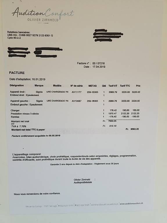 Medizinische Geräte: Appareils auditifs occasion, marque SIGNIA – Gebraucht aus Genève von lis_f6rj 3
