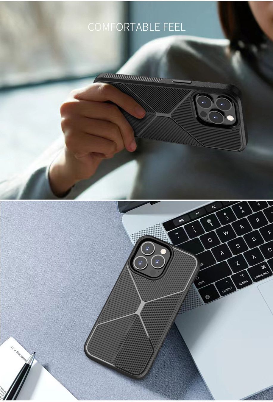 Cover & Protezioni schermo: IPHONE 14 PRO Max - COQUE NOIRE NEW DESIGN TRÈS RÉSISTANTE – Nuovo e nell'imballaggio originale da Morges venduto da DigiAC 5