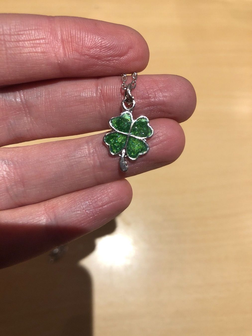 Ciondoli: Amulett (Anhänger) Glücksklee – Nuovo (secondo la descrizione) da Gams venduto da Mariawicca 2